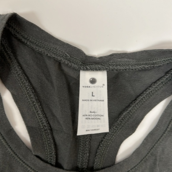 Yogalicious tie tank grey large - Picture 2 of 3